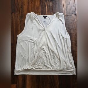 White Sleeveless Top